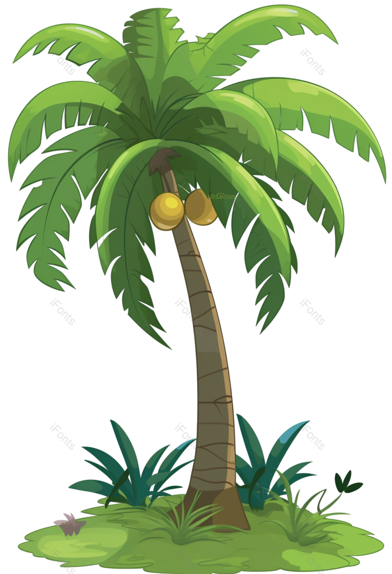 叶子图片,卡通元素,清新PNG,手绘背景免抠素材